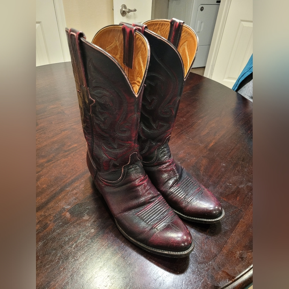 Lucchese Black Cherry Boots